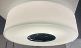 1970s Putzler Opaline Glass & Chrome Wall or Flush Mount Light