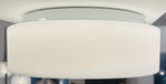 1970s Putzler Opaline Glass & Chrome Wall or Flush Mount Light