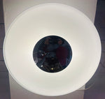 1970s Putzler Opaline Glass & Chrome Wall or Flush Mount Light