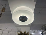 1970s Putzler Opaline Glass & Chrome Wall or Flush Mount Light