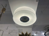 1970s Putzler Opaline Glass & Chrome Wall or Flush Mount Light