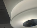 1970s Putzler Opaline Glass & Chrome Wall or Flush Mount Light
