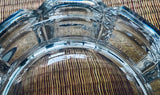 1970s Swedish Orrefors Crystal Glass Corona Bowl