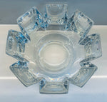 1970s Swedish Orrefors Crystal Glass Corona Bowl