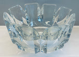 1970s Swedish Orrefors Crystal Glass Corona Bowl