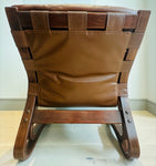 Pair of "Skyline" Bent Beech Lounge Chairs by Einar Hove