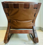 Pair of "Skyline" Bent Beech Lounge Chairs by Einar Hove