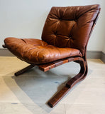Pair of "Skyline" Bent Beech Lounge Chairs by Einar Hove