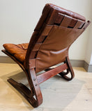 Pair of "Skyline" Bent Beech Lounge Chairs by Einar Hove