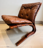 Pair of "Skyline" Bent Beech Lounge Chairs by Einar Hove