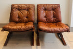 Pair of "Skyline" Bent Beech Lounge Chairs by Einar Hove