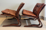 Pair of "Skyline" Bent Beech Lounge Chairs by Einar Hove
