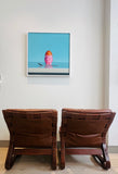 Pair of "Skyline" Bent Beech Lounge Chairs by Einar Hove
