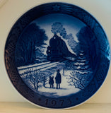 1973 Royal Copenhagen Plate - "Going Home For Christmas"