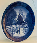 1973 Royal Copenhagen Plate - "Going Home For Christmas"