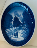 1973 Royal Copenhagen Plate - "Going Home For Christmas"