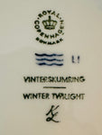 1974 Royal Copenhagen Christmas Plate - "Winter Twilight"