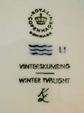 1974 Royal Copenhagen Christmas Plate - "Winter Twilight"