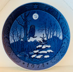 1974 Royal Copenhagen Christmas Plate - "Winter Twilight"