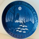 1974 Royal Copenhagen Christmas Plate - "Winter Twilight"