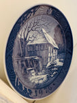 1976 Royal Copenhagen Christmas Plate - "Vibaek Water-Mill"