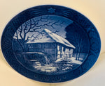 1976 Royal Copenhagen Christmas Plate - "Vibaek Water-Mill"