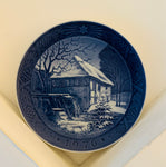 1976 Royal Copenhagen Christmas Plate - "Vibaek Water-Mill"