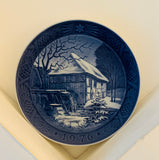 1976 Royal Copenhagen Christmas Plate - "Vibaek Water-Mill"