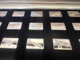 1978 Franklin Mint "The Great Airplanes" Stirling Silver Miniature Collection Set