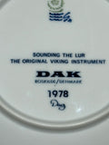 1978 Royal Copenhagen Denmark Porcelain Viking Plate