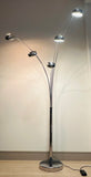 1980s German Christian Koban for DOM Chrome 5 Arm Arc Floor Lamp
