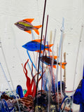 Contemporary Chinese Fish Aquarium in the style of Glass Studio Murano