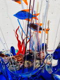 Contemporary Chinese Fish Aquarium in the style of Glass Studio Murano
