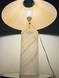 1980s ‘Misty’ Torben Jorgensen for Holmegaard Cylindrical Glass Table Lamp