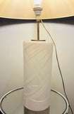 1980s ‘Misty’ Torben Jorgensen for Holmegaard Cylindrical Glass Table Lamp