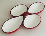 1980s Italian Guzzini Lab Interlocking Dishes inc Box