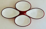 1980s Italian Guzzini Lab Interlocking Dishes inc Box