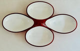 1980s Italian Guzzini Lab Interlocking Dishes inc Box