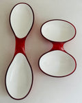 1980s Italian Guzzini Lab Interlocking Dishes inc Box
