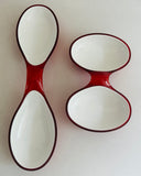 1980s Italian Guzzini Lab Interlocking Dishes inc Box