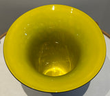 1990S American Contemporary Handblown Aventurine Glass Vase