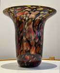 1990S American Contemporary Handblown Aventurine Glass Vase