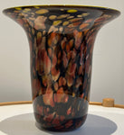 1990S American Contemporary Handblown Aventurine Glass Vase