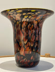 1990S American Contemporary Handblown Aventurine Glass Vase