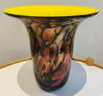 1990S American Contemporary Handblown Aventurine Glass Vase