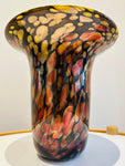 1990S American Contemporary Handblown Aventurine Glass Vase