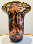 1990S American Contemporary Handblown Aventurine Glass Vase