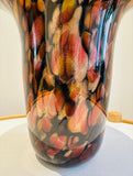 1990S American Contemporary Handblown Aventurine Glass Vase