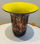 1990S American Contemporary Handblown Aventurine Glass Vase