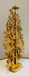 1990s French Galerneau for Galant Coral Gilded Candleholder